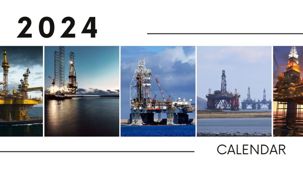 2024 oilfield Calendar Design