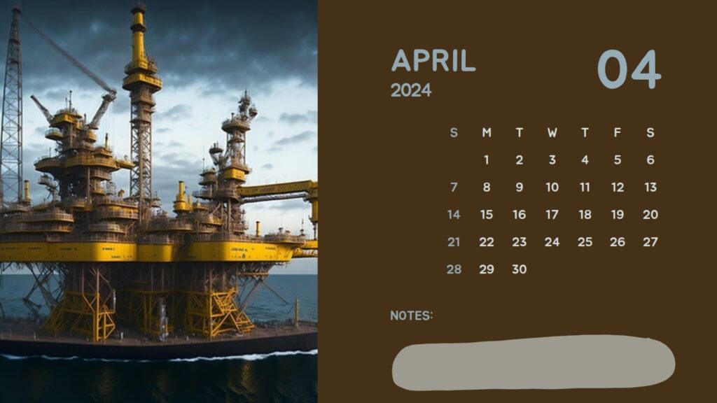 Oilfield Calendar April