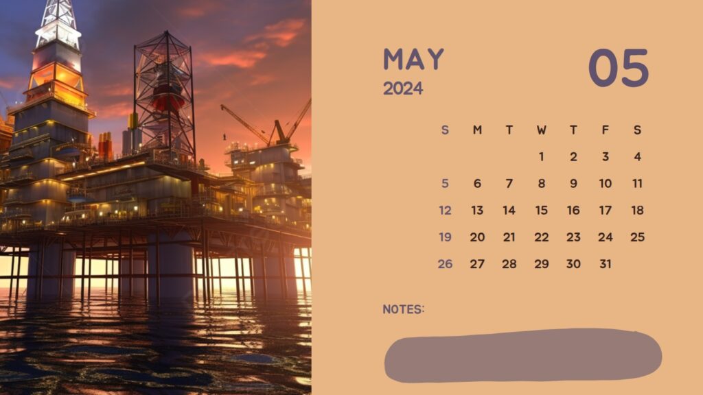 oil and gas Calendar May