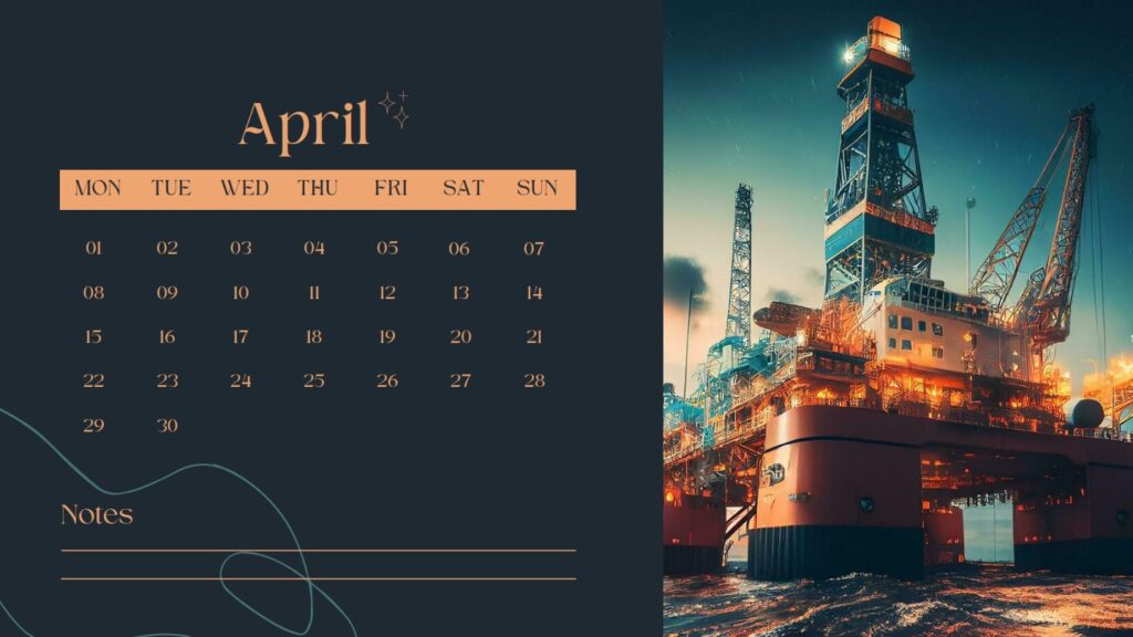 oil and gas April