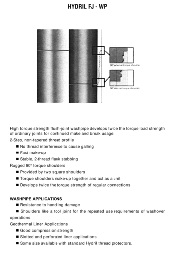 Wash Over Pipe